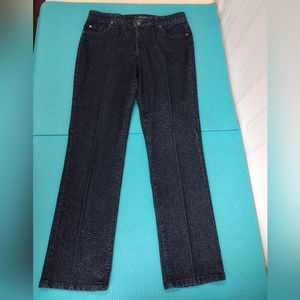 Sonoma Straight Leg Women's Dark Blue Stretch Jeans 12Avg
